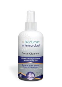 Image of an SkinSmart Facial Cleanser for Acne, Targets Bacteria for Active Teenage Athletes Post Workout and Adult Acne.