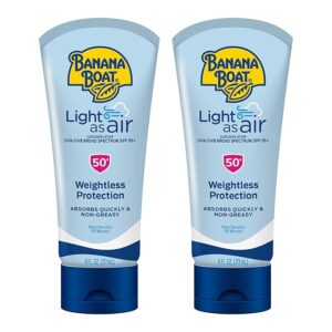 Image of an Banana Boat Light As Air Sunscreen Lotion SPF 50 Twin Pack