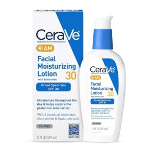 Image of an CeraVe AM Facial Moisturizing Lotion with SPF 30.