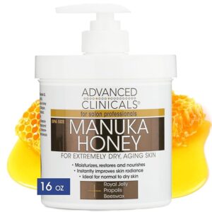 Image of an Advanced Clinicals Manuka Honey Cream Face Moisturizer.