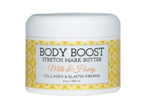 Image of an Body Boost Milk & Honey Stretch Mark Butter.