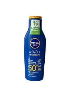 Image of an Nivea Sun Moisturising Sun Lotion SPF 50+ 200ml.