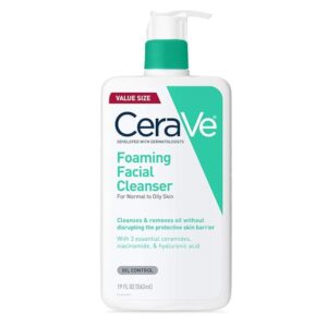 Image of an CeraVe Foaming Facial Cleanser.