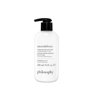 Image of an philosophy microdelivery exfoliating daily facial wash.