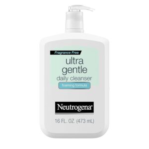 Image of an Neutrogena Fragrance Free Ultra Gentle Foaming Daily Cleanser.