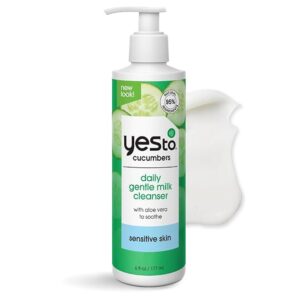 Image of an Yes To Cucumbers Gentle Milk Cleanser.