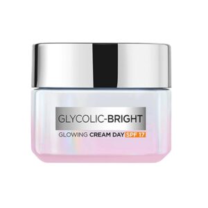 Image of an L'Oreal Paris Glycolic Bright Glowing Day Cream.