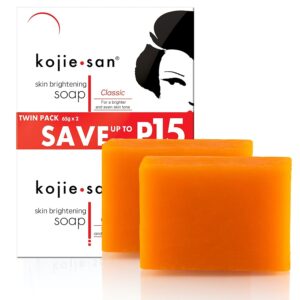 Image of an KOJIE SAN KOJIC SKIN WHITENING LIGHTENING SOAP 2 bars.