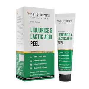 Image of an Dr. Sheth's Liquorice & 8.8% Lactic Acid (AHA) Chemical Peel.