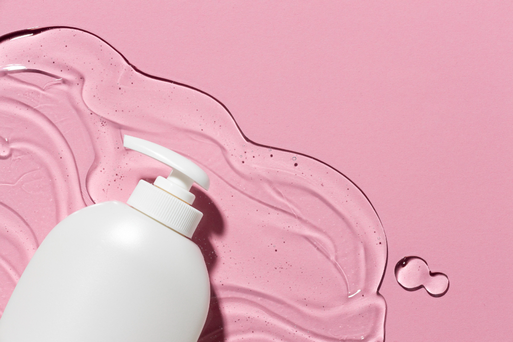 Sunsilk pink shampoo bottle is a personal care product.