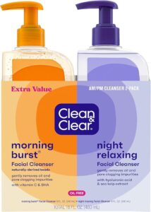 Image of an Clean & Clear 2-Pack Oil-Free Facial Cleansers with Citrus Scent.