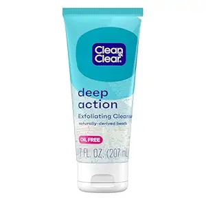 Image of an Clean & Clear Deep Action Exfoliating Cleanser with Pro-Vitamin B5.